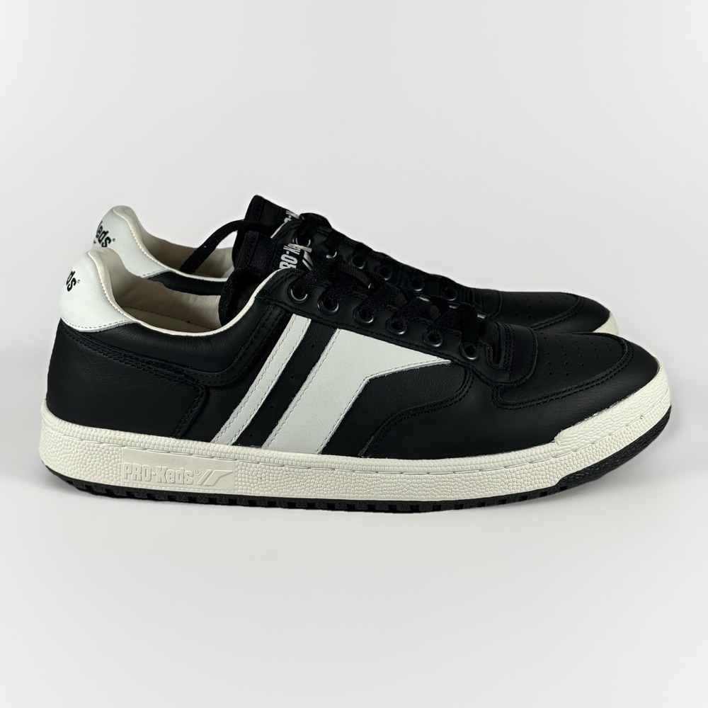 Pro-Keds Skyhawk Lo Leather‎ Black White Men's Size 11 PH66686 Sneakers